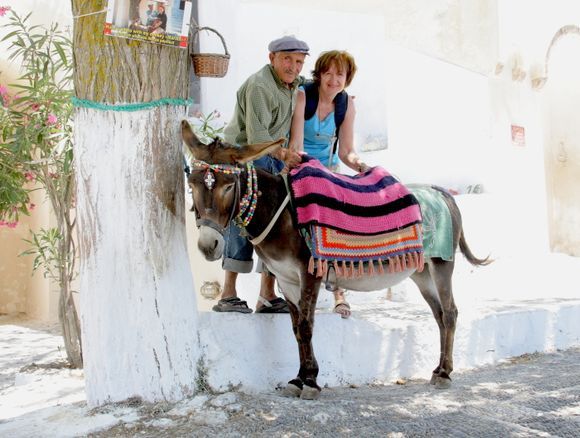 Santorini\'s tourists: Marika of Pyrgos.