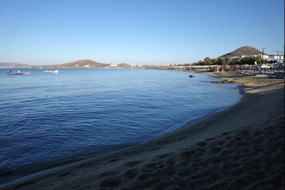 Agios Prokopios beach stretches an idyllic 1.5kms along the southwest coastline of Naxos