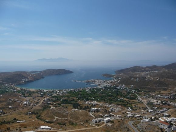 View from Hora over Livadi Bay