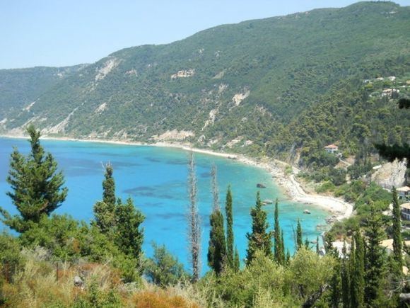 Agios Nikitas Beach Panorama View