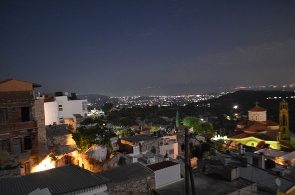 Chios: Village of Tholo Potami at night 