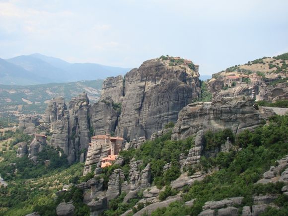 St Nicolas - Roussanou - Grand Meteora - Varlaam, from left to right