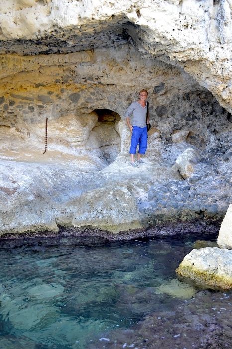 The island has many \'secret\' places. Here is a cave near my first studio on Greece .