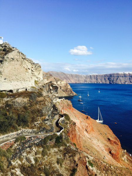 Blue sea blue sky in Oia