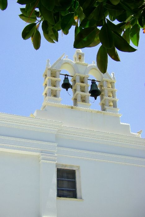 Parikia, Ekatontapyliani church, the bells.