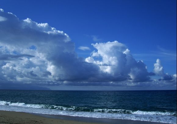 Clouds and sea
