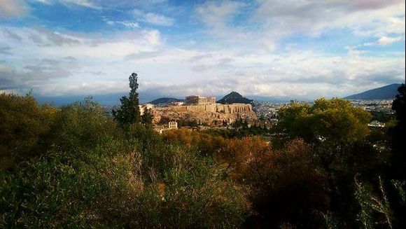 Beautiful Acropolis-view from Filoppapou Hill
