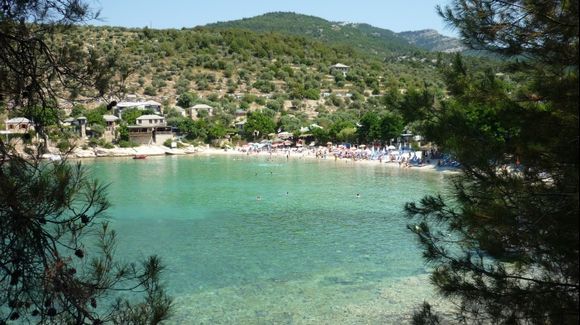 Aliki beach the most beautiful place from Thassos . I love it !