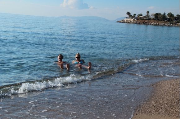02.01.2016. Swimming in the sea, near Athens