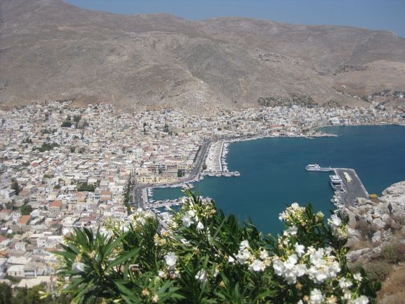 View of kalymnos port