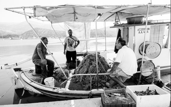 fishermen in Argostoli