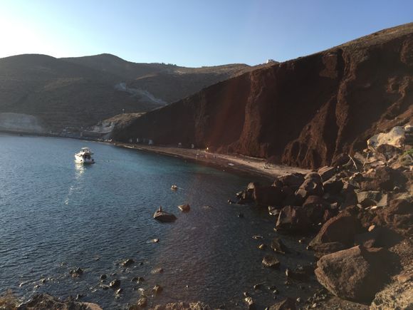 Red beach (Kokkini Paralia), in amazing Santorini Island.