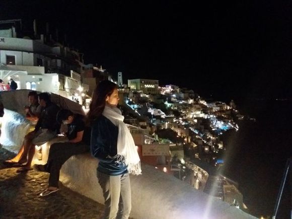 Romantic night at fira