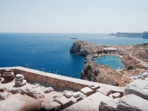 Amazing view from Lindos, Rhodes.