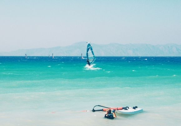 Windsurfing at Rhodes
