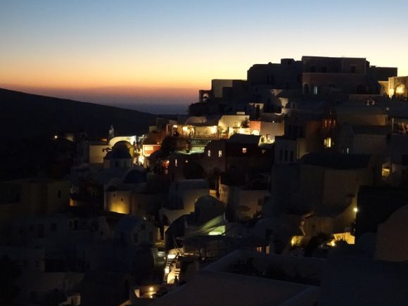 Oia, Santorini at sunset