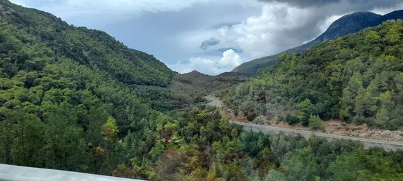 Clouds and mountains of the Peloponnese.