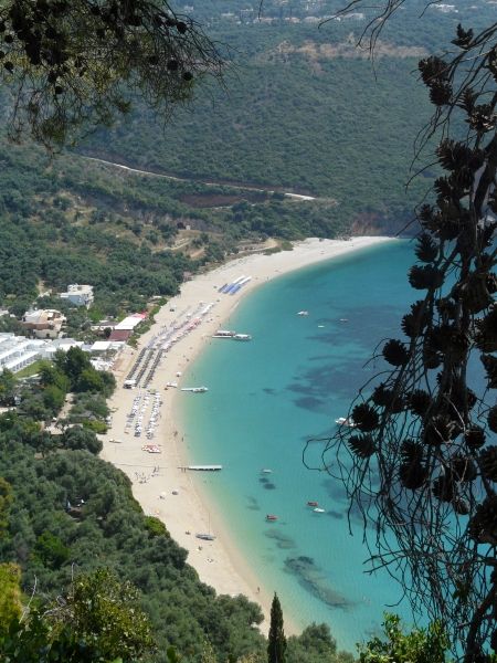 View to the Lichnos beach
