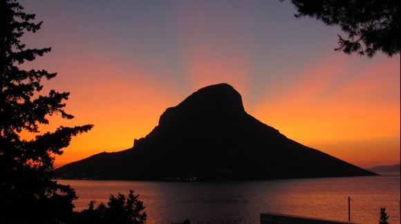 sunset view from Kalymnos