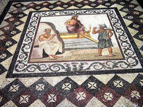 Asklepion arrives in Kos mosaic