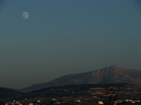 Moon rise over Mt. Zas
