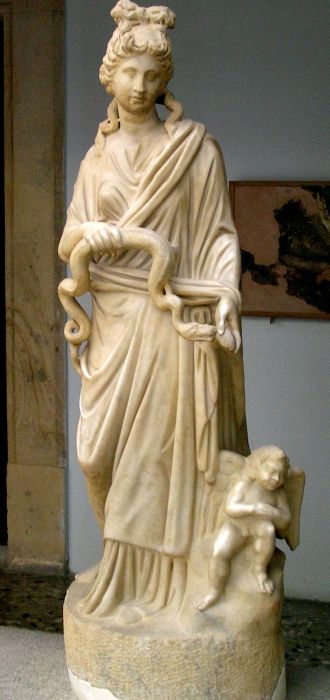 Godess with snake
