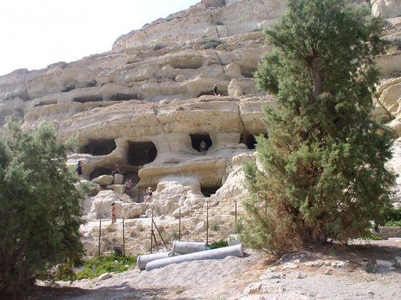 Caves at Matala beach