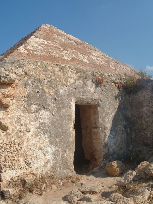 Stone building at the Fortezza, Rethymno.