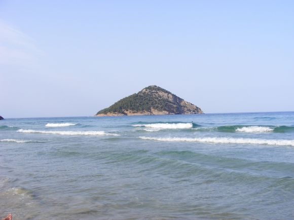 View from Peradise Beach,Thassos