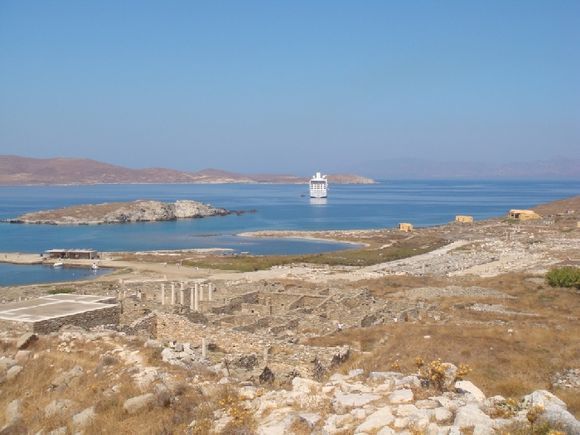 Delos, go to the top of the hill and you will see breathtaking view