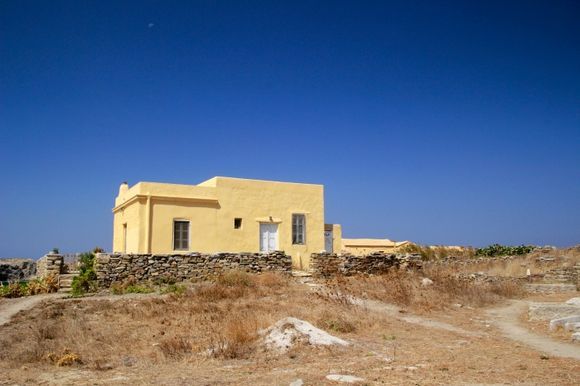 Housing for archeologists on Delos