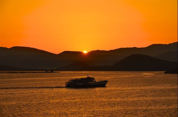 Sunrise over Albania