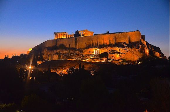 Acropolis in the late evening