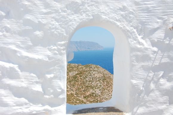 A beautiful view from Chiossoviotissa monastery in Amorgos