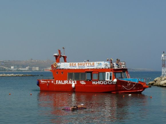 Sea bus Faliraki - Rhodes Town