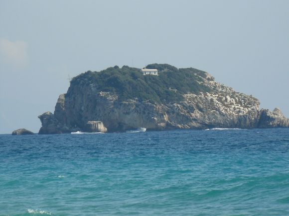 Small island in front of Avithos beach