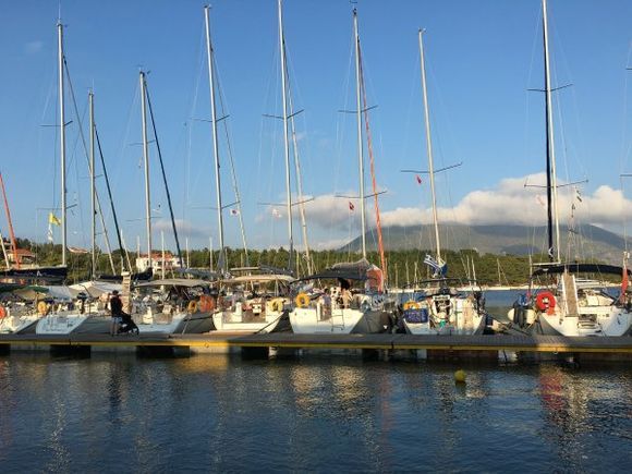 Fiscardo sailing boats at the port