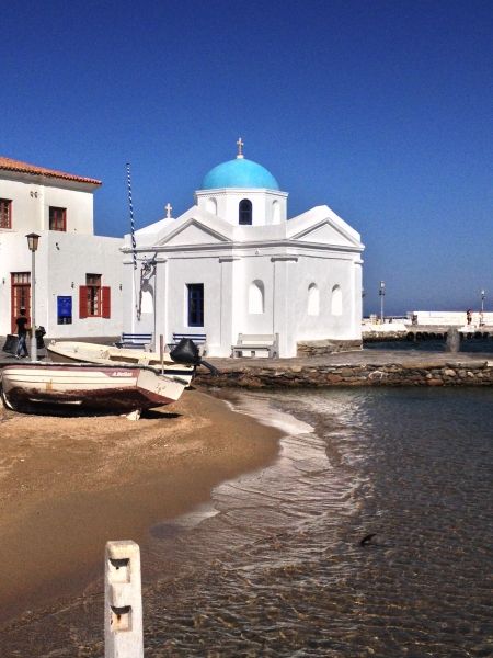 Small church by the shore