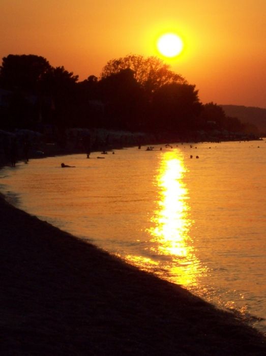 Sunset on Hanioti beach