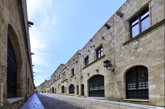 the impressive street of the knights