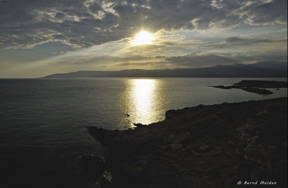 sunset over Naxos