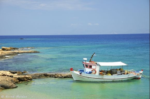 the clean fisherman's boat