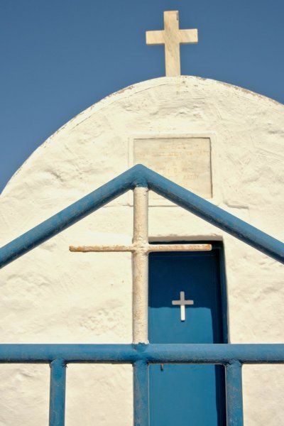 · 
Agios Nikolaos church at Agrilidi bay,