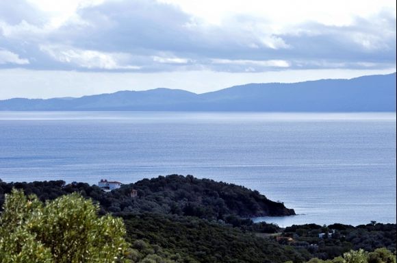 view to Sithonia, west of Amouliani