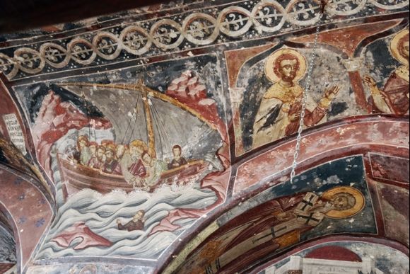 very old frescos