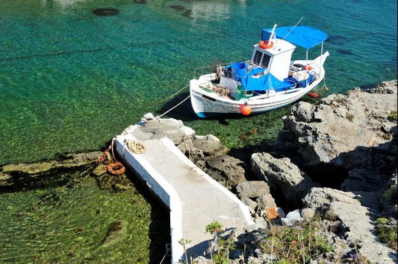 in the small port of Profitis Ilias near Neapolis