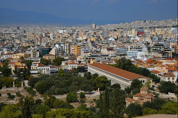 Athens, seen from the Areopagos hill