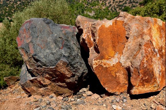 old vulcanic stones - 15.000 years (?)