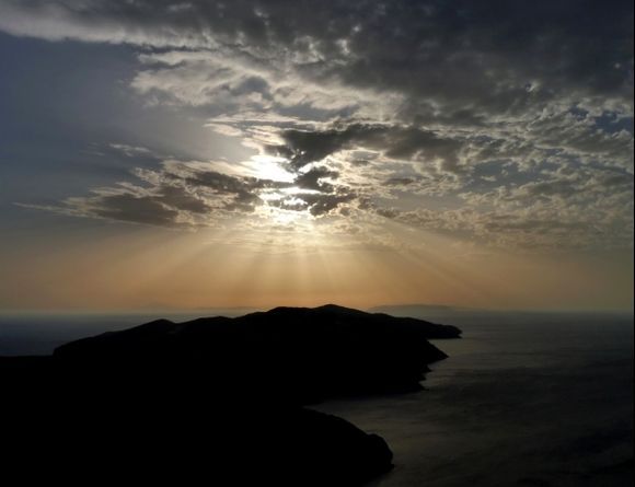 sunset of Folegandros