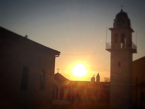 Sunset at the monastery